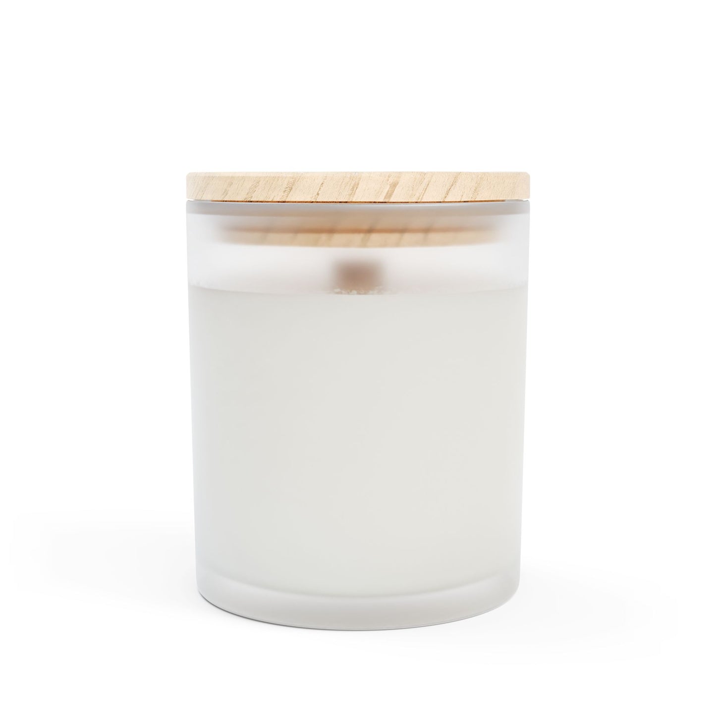 11oz Frosted Glass Natural Soy Wax Candle with Wooden Wick – Available in 9 Scents