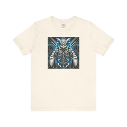 Mystical Cybernetic Owl Graphic Tee - Unisex Tch Short Sleeve T-Shirt