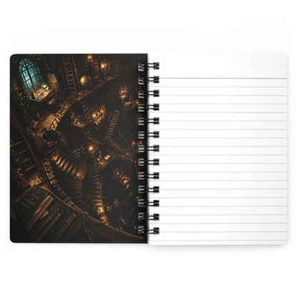 The Library Below Spiral Journal – Dark Academia Fantasy Notebook