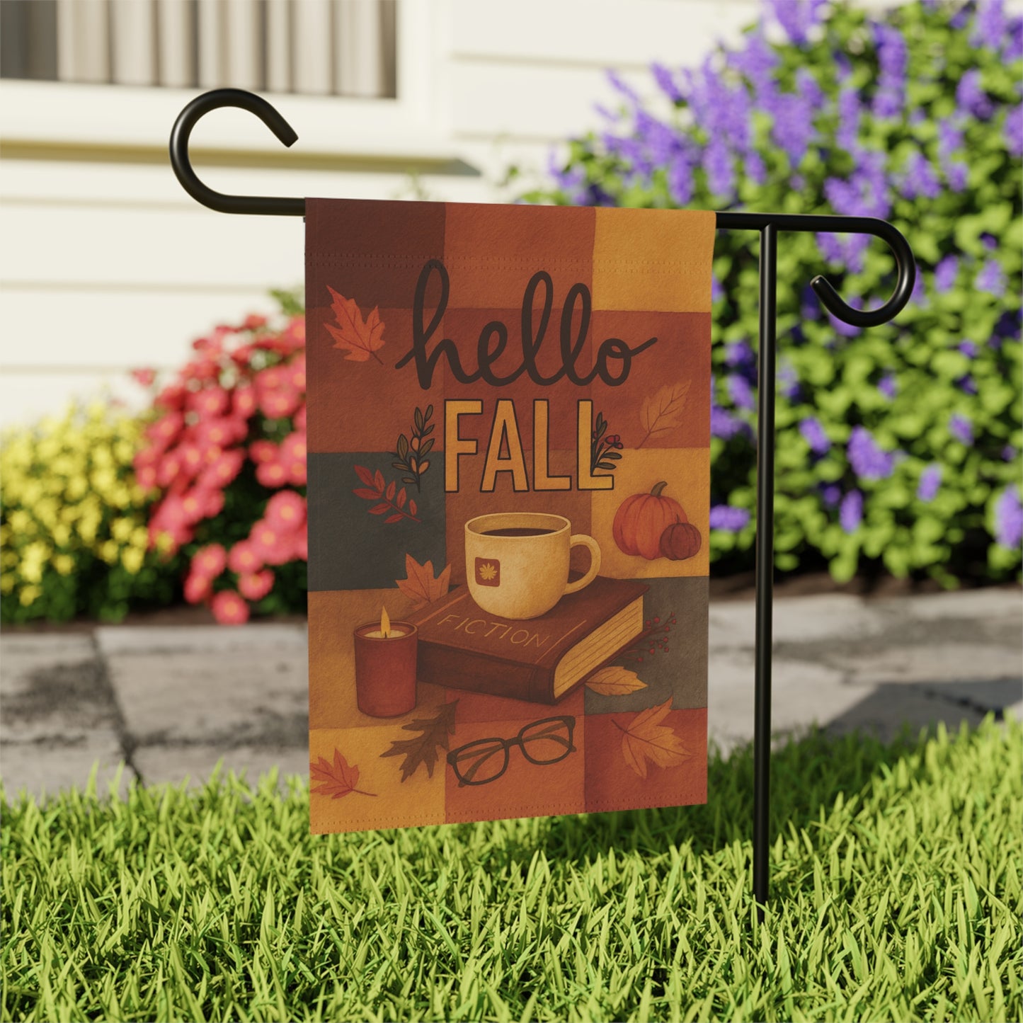 Hello Fall Flag – Cozy Autumn Garden Banner & House Flag | Boutique Fall Porch Décor