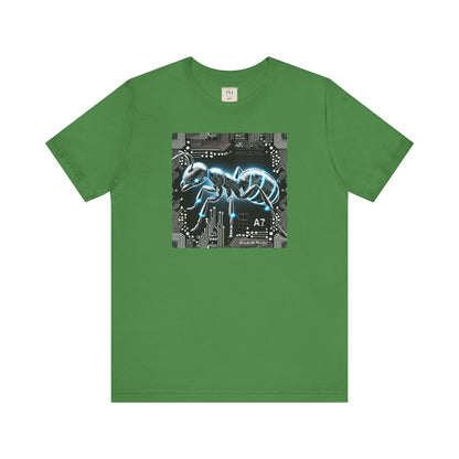 Futuristic Tech Ant Graphic Tee - Unisex Short Sleeve Jersey Shirt Techcore Tee