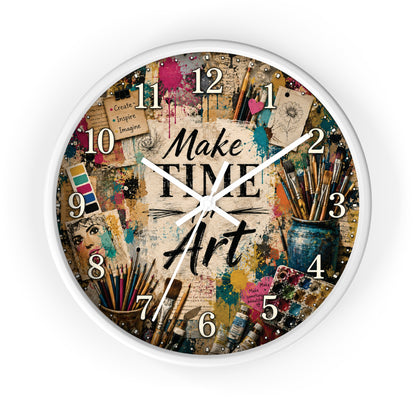 Make Time for Art Wall Clock | Art Teacher Classroom Decor