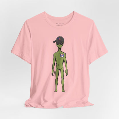 Alien Graphic Tee, Fun T-Shirt for Sci-Fi Lovers, Unisex Casual Wear, Great for Festivals, Gifts for Nerds, Everyday Comfort