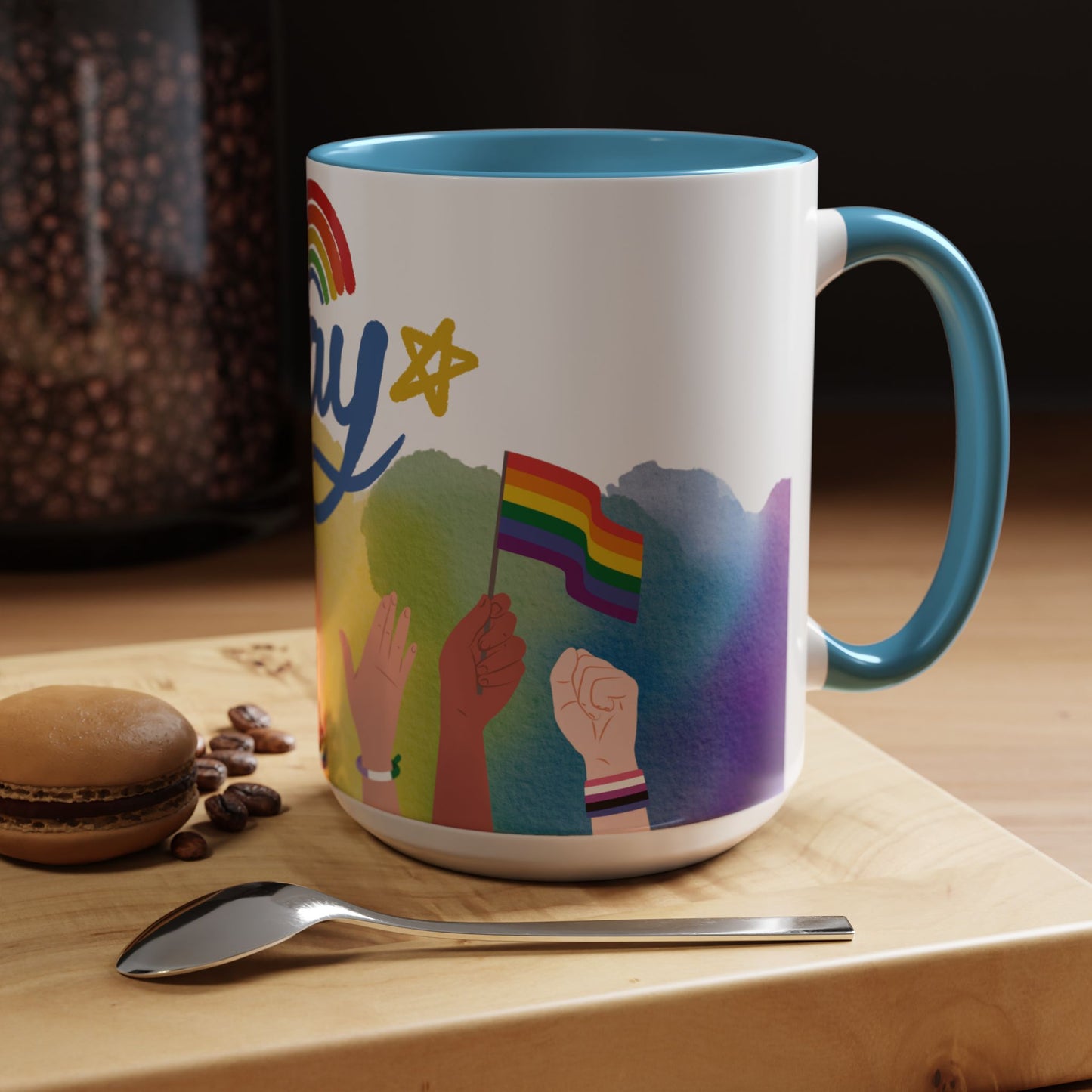 Bold Pride Accent Mug | Fun LGBTQ+ Gift | 11oz & 15oz Options