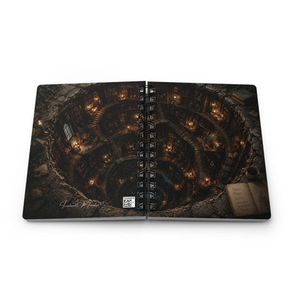The Library Below Spiral Journal – Dark Academia Fantasy Notebook