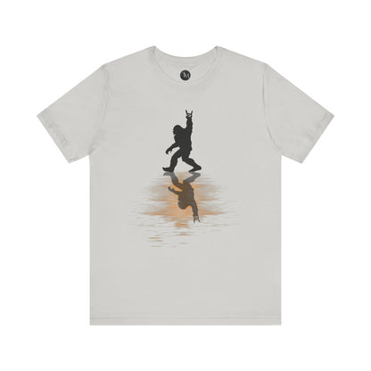 Rocking Bigfoot Unisex Bella+Canvas Jersey Tee - Fun Graphic Shirt for Nature & Cryptid Lovers