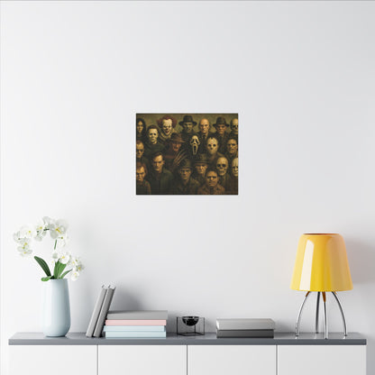 "The Crew" – Horror Legends Matte Canvas Print