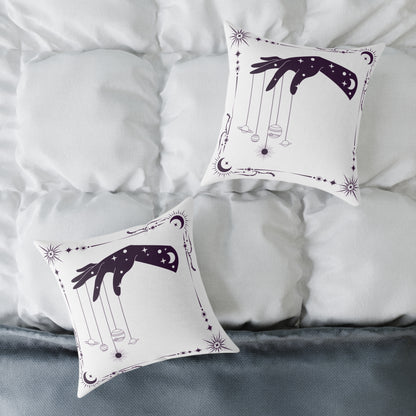 Celestial Hand Poly Canvas Pillow - Astrological Home Decor