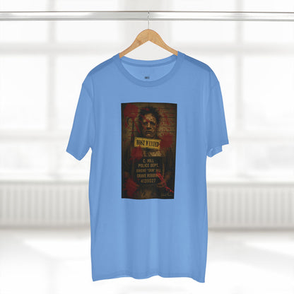Leatherface Mugshot T-Shirt – Premium AS Colour 5001 Horror Tee