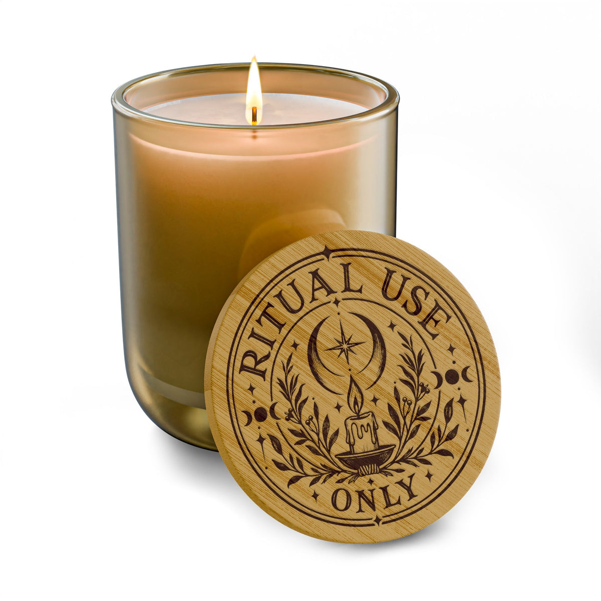 Ritual Use Only Scented Soy Candle — 14 oz Engraved Jar