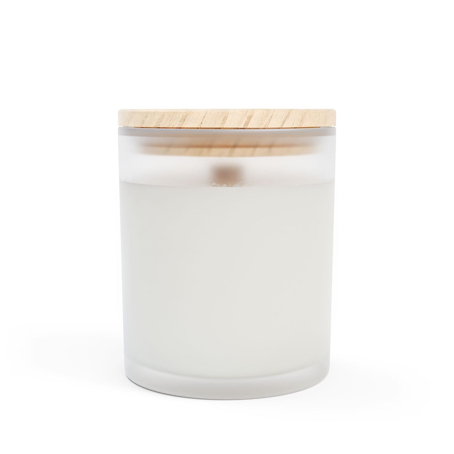 11oz Frosted Glass Natural Soy Wax Candle with Wooden Wick – Available in 9 Scents