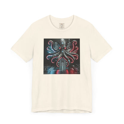 Octopus Sci-Fi Unisex Jersey Short Sleeve Tee - Perfect for Ocean Lovers & Sci-Fi Fans