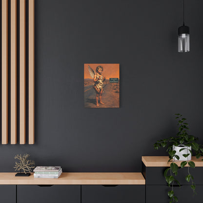 Welcome to Heartbreak – Nostalgic Americana Canvas Wall Art
