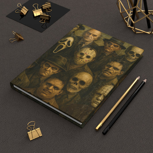 Horror Icons Hardcover Journal – Premium Matte Finish Notebook for Horror Fans