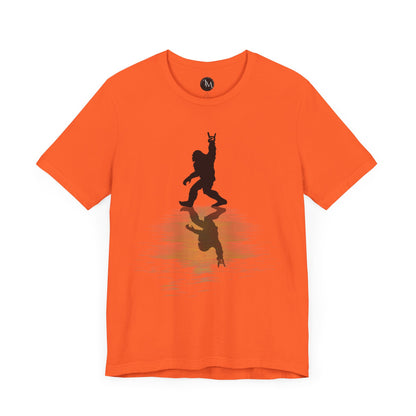 Rocking Bigfoot Unisex Bella+Canvas Jersey Tee - Fun Graphic Shirt for Nature & Cryptid Lovers