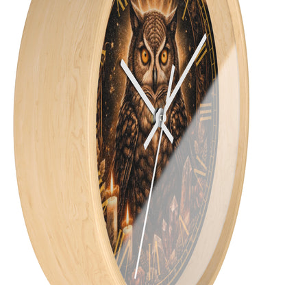 Mystic Owl 10" Premium Wall Clock