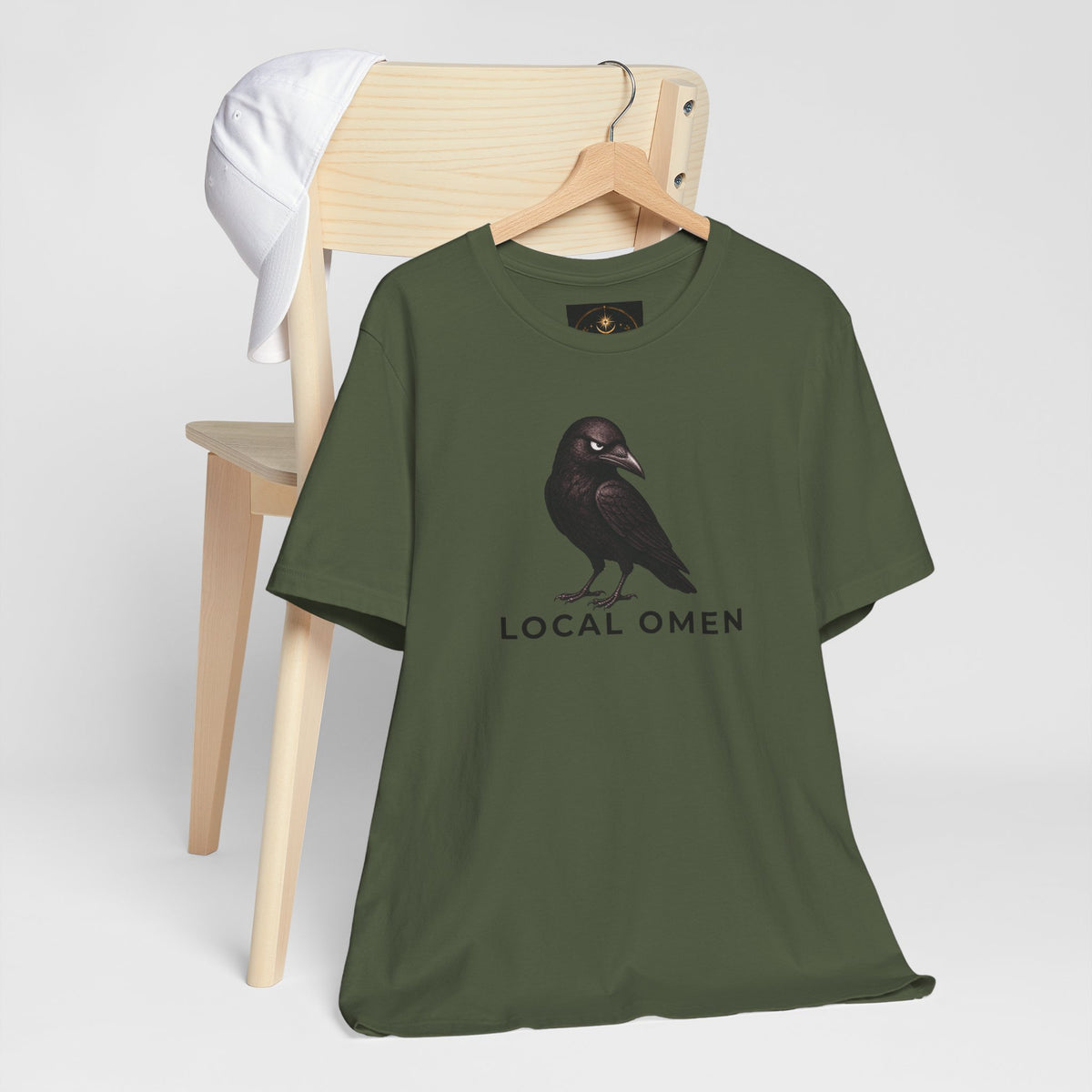 Local Omen Raven Graphic Tee | Crow Illustration T-Shirt