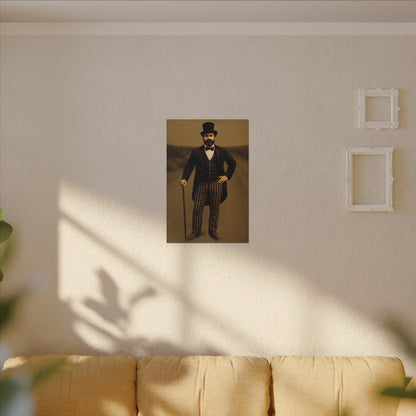 The Ringmaster – Vintage Circus Inspired Canvas Wall Art - Matte Canvas Print (Gallery-Wrapped) 0.75"