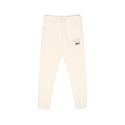 Wash Me! Funny Graphic — Unisex Garment-Dyed Fleece Sweatpants (Comfort Colors® 1469) | Invaluable Minutia