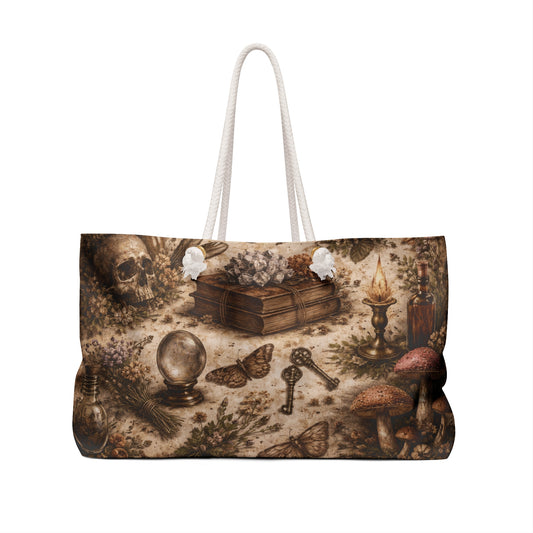 Witchy Cottagecore Weekender Tote Bag