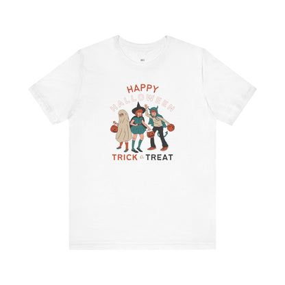 Happy Halloween Trick or Treat Vintage Vibe Tee – Bella+Canvas 3001