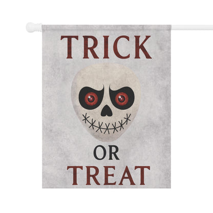 Trick or Treat Flag – Skull Halloween Garden Banner & House Flag | Boutique Spooky Porch Décor