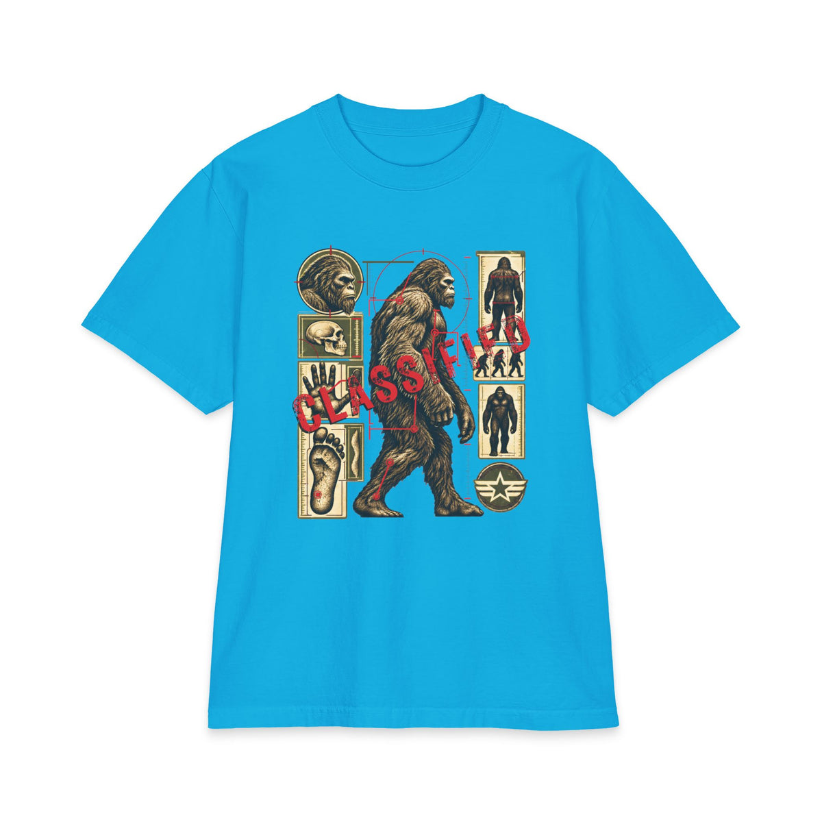 Classified Bigfoot Anatomy - Premium Heavyweight Cryptid Tee