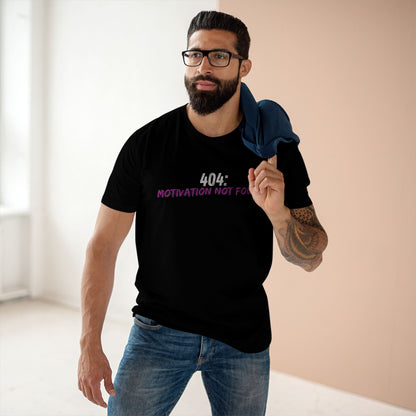 404 Motivation Not Found Funny Quote Tee – Premium AS Colour 5001 T-Shirt, Free Worldwide Shipping