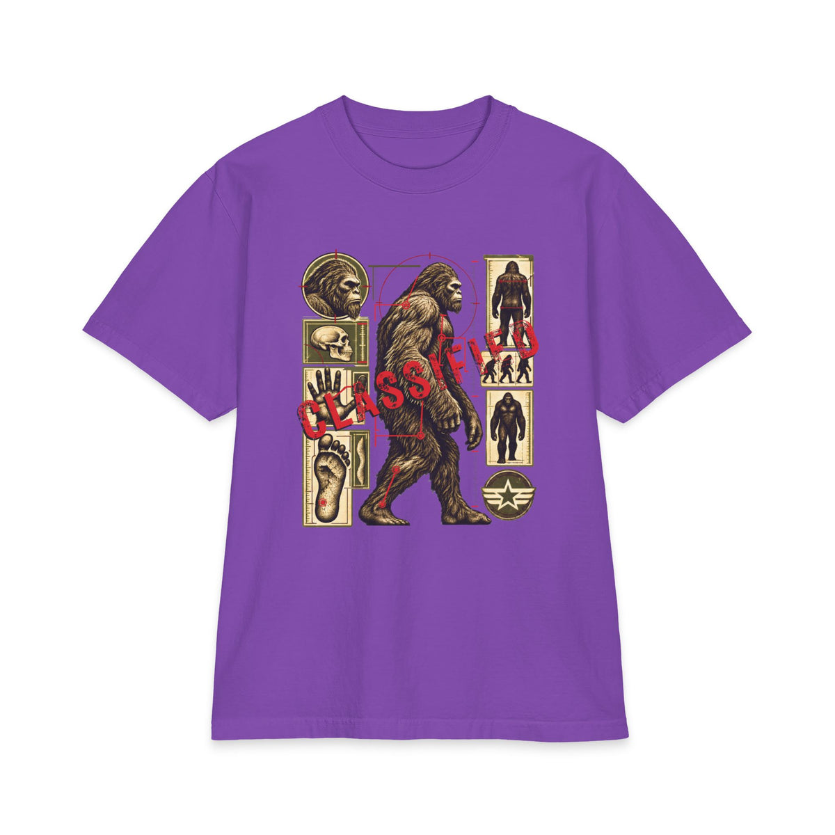 Classified Bigfoot Anatomy - Premium Heavyweight Cryptid Tee