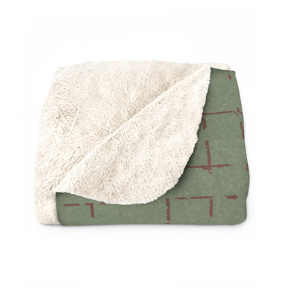 ⛺ Emotional Support Tent Sherpa Blanket – Soft, Supportive, Slightly Unstable