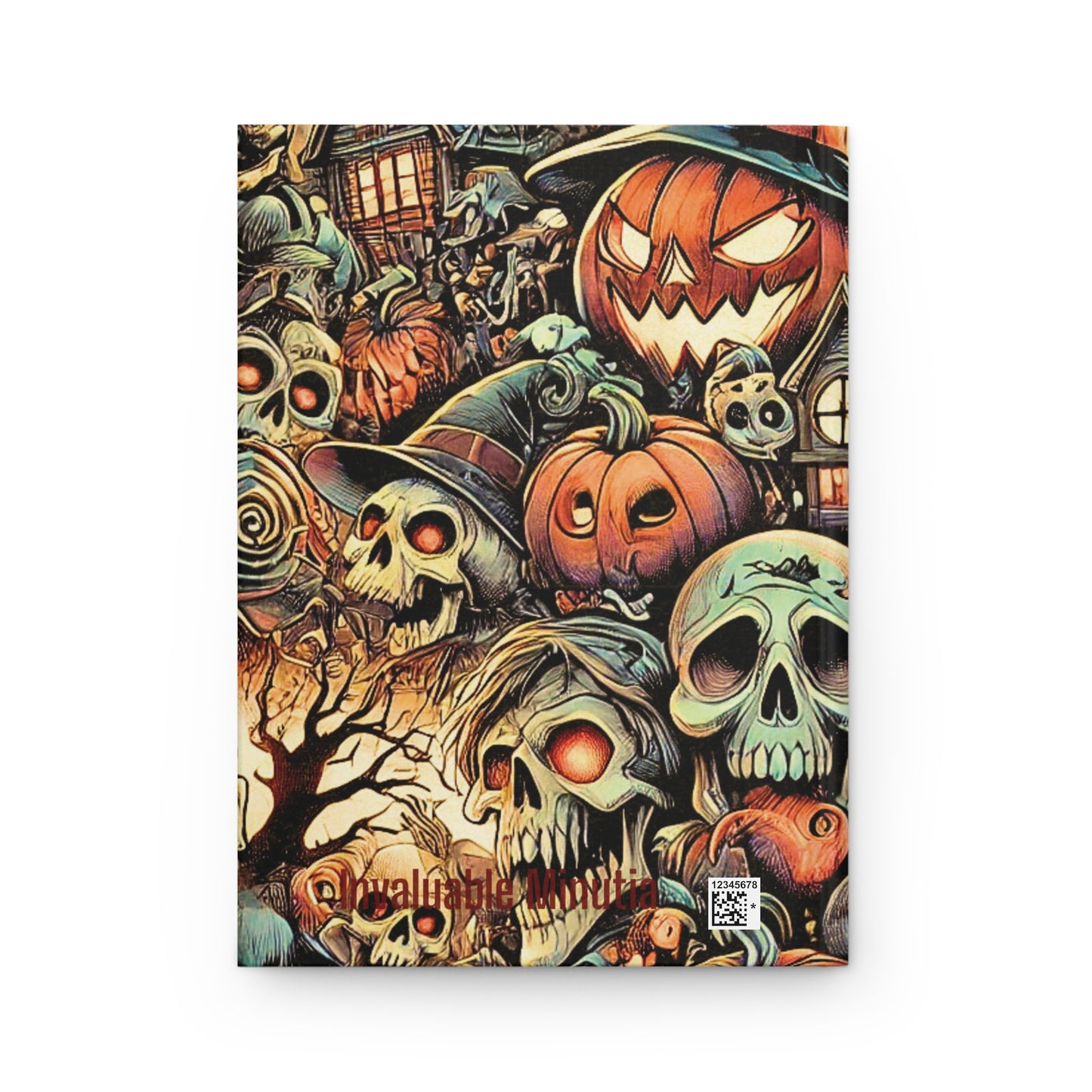 Haunted Harvest Halloween Collage — Premium Matte Hardcover Journal (5.75" x 8")