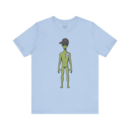Alien Graphic Tee, Fun T-Shirt for Sci-Fi Lovers, Unisex Casual Wear, Great for Festivals, Gifts for Nerds, Everyday Comfort