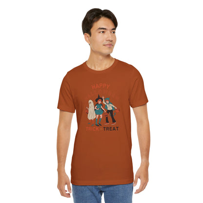 Happy Halloween Trick or Treat Vintage Vibe Tee – Bella+Canvas 3001