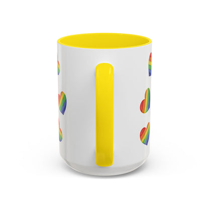 Pride Gnome Accent Mug | Rainbow Love Coffee Cup | 11oz & 15oz