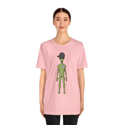 Alien Graphic Tee, Fun T-Shirt for Sci-Fi Lovers, Unisex Casual Wear, Great for Festivals, Gifts for Nerds, Everyday Comfort