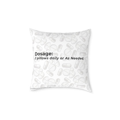 "Sorry for What I Said Before My Meds Kicked In" Canvas Throw Pillow
