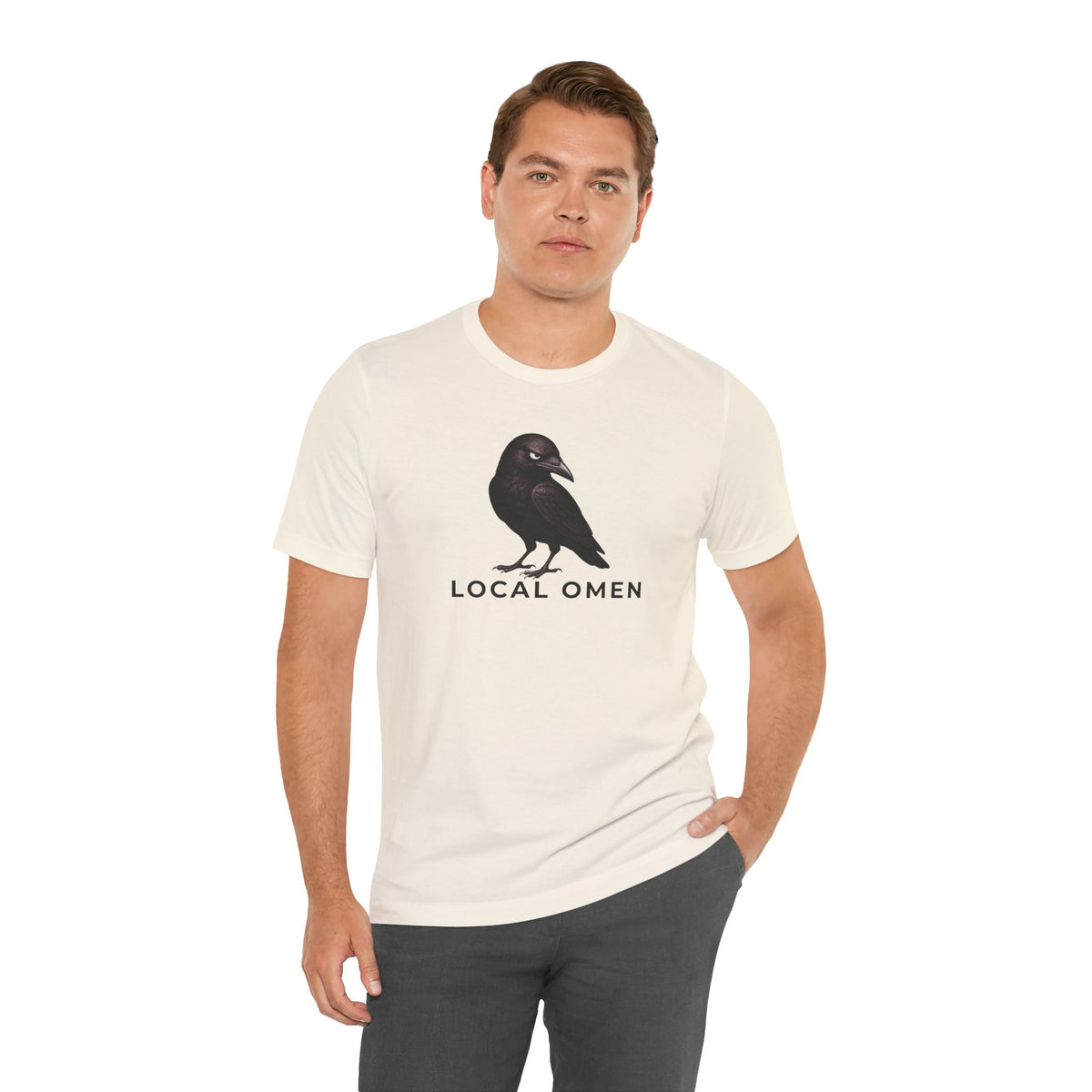 Local Omen Raven Graphic Tee | Crow Illustration T-Shirt