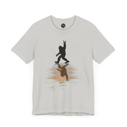 Rocking Bigfoot Unisex Bella+Canvas Jersey Tee - Fun Graphic Shirt for Nature & Cryptid Lovers
