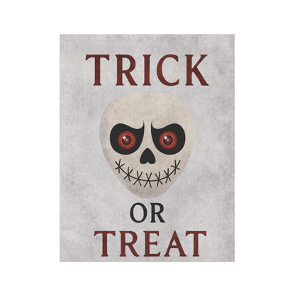 Trick or Treat Flag – Skull Halloween Garden Banner & House Flag | Boutique Spooky Porch Décor