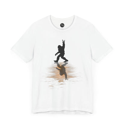 Rocking Bigfoot Unisex Bella+Canvas Jersey Tee - Fun Graphic Shirt for Nature & Cryptid Lovers