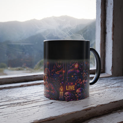 Creepy Fortune Teller Circus Color Morphing Mug