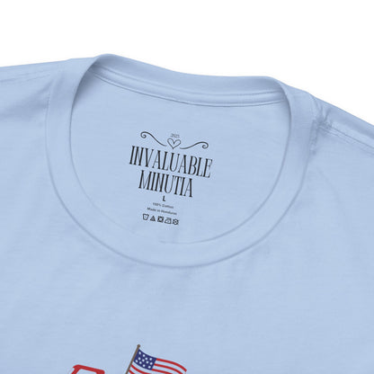 All-American USA Map & Truck Tee – Unisex Bella+Canvas Jersey Tee - 4th of July T-Shirt
