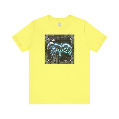 Futuristic Tech Ant Graphic Tee - Unisex Short Sleeve Jersey Shirt Techcore Tee
