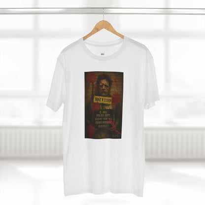 Leatherface Mugshot T-Shirt – Premium AS Colour 5001 Horror Tee