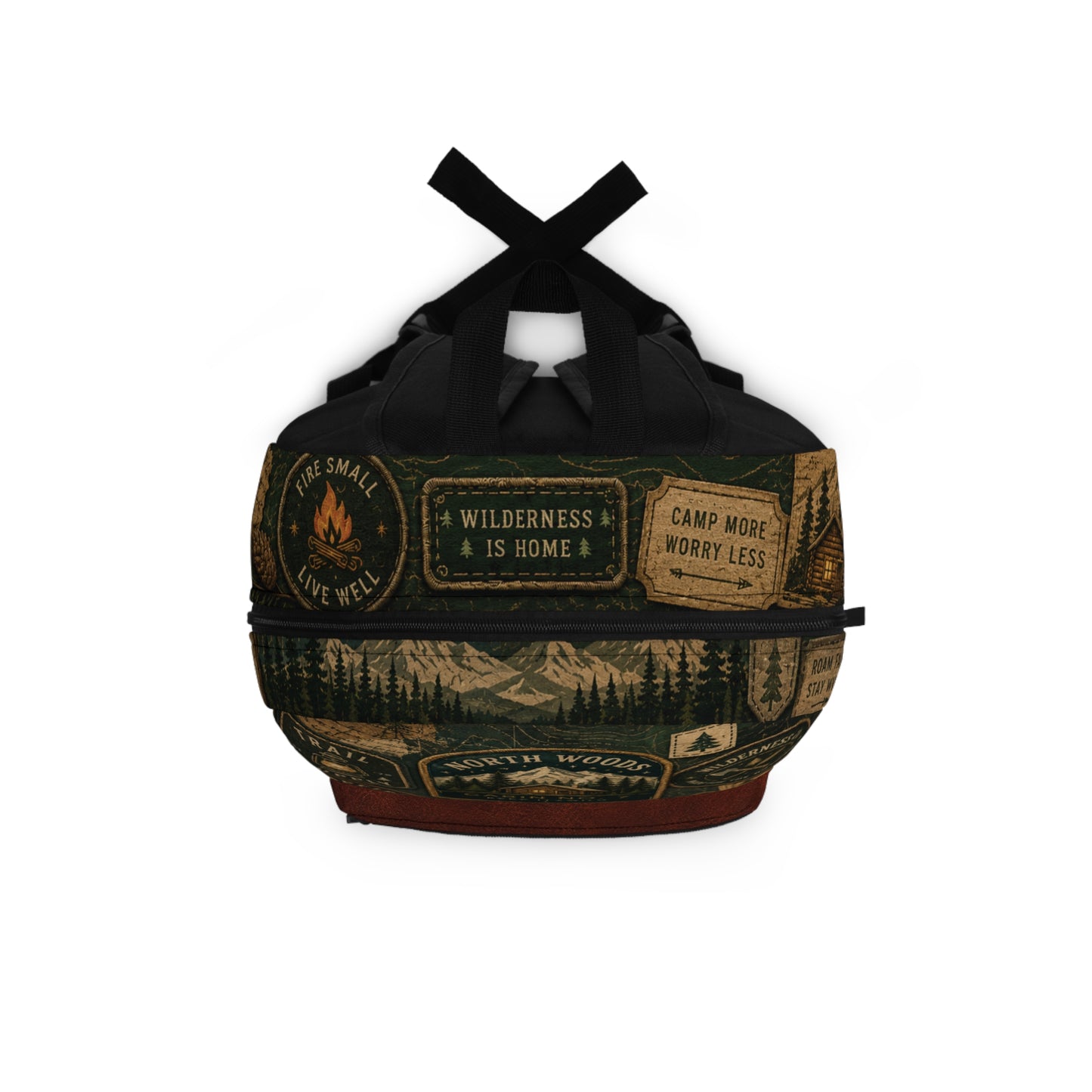 Vintage Style Cabin Wilderness Backpack