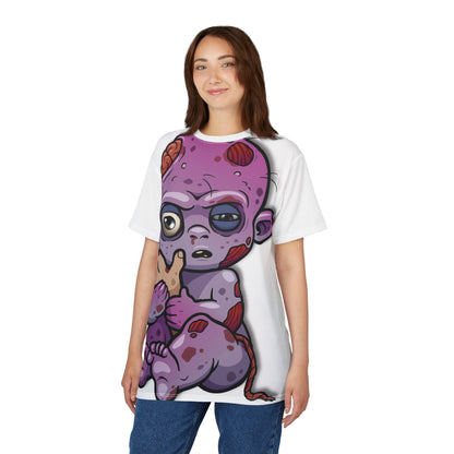 🧟‍♂️ Undead Baby – AOP Unisex Tee - All-Over Print Tee – Halloween, funny tshirt