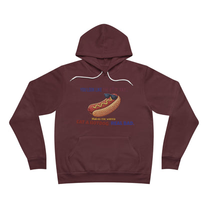 You Look Like the 4th of July – Funny Hot Dog Hoodie, Patriotic Meme Apparel, Soft Bella+Canvas 3719