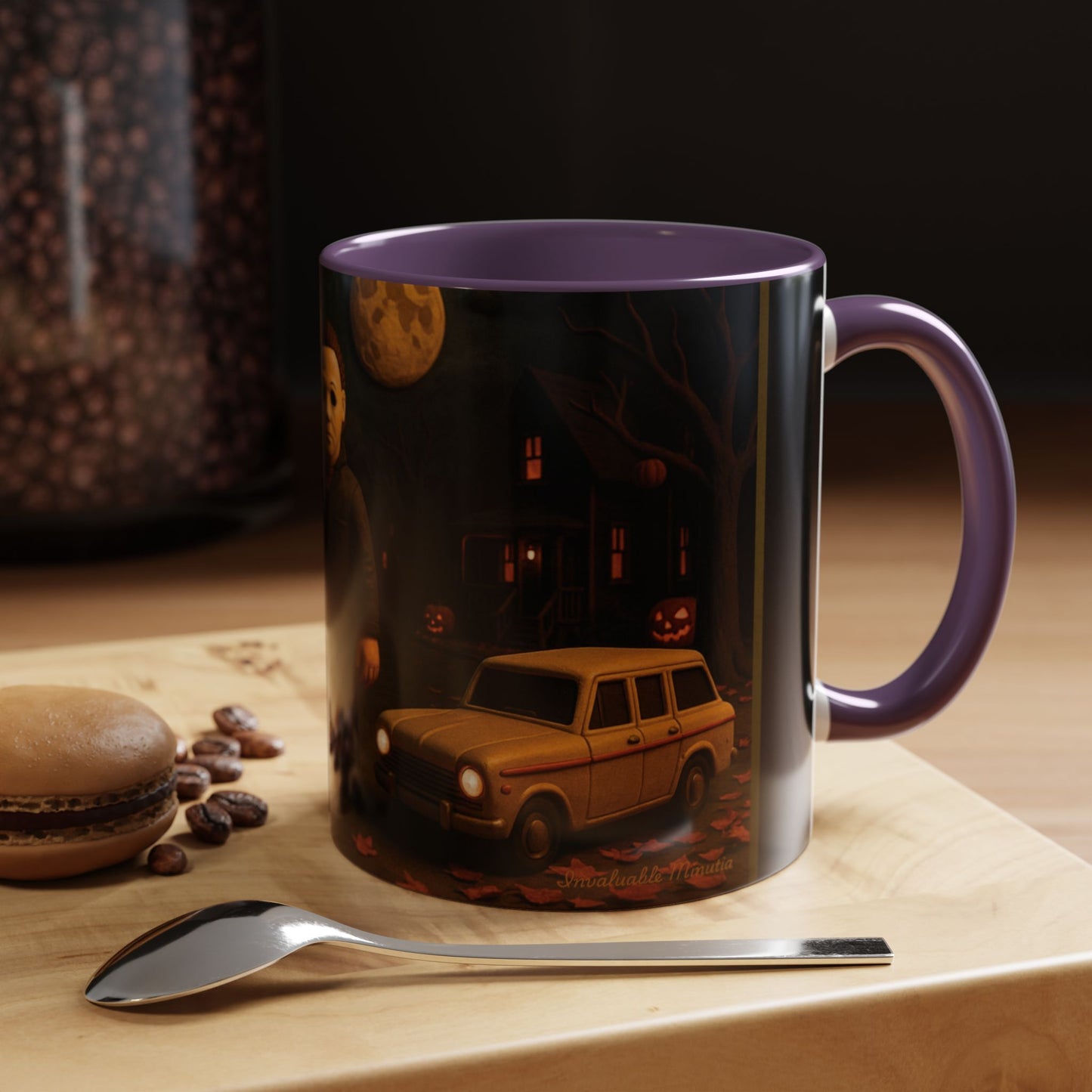 Clay-Style Slasher Halloween Night Mug | Accent Coffee Mug (11oz/15oz)