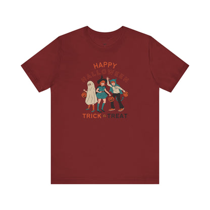 Happy Halloween Trick or Treat Vintage Vibe Tee – Bella+Canvas 3001
