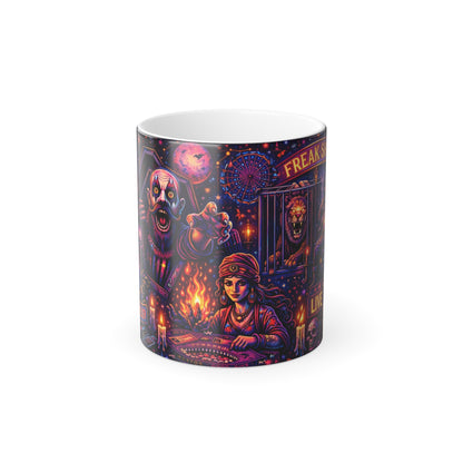 Creepy Fortune Teller Circus Color Morphing Mug
